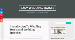 Desktop Screenshot of easyweddingtoasts.com