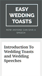 Mobile Screenshot of easyweddingtoasts.com